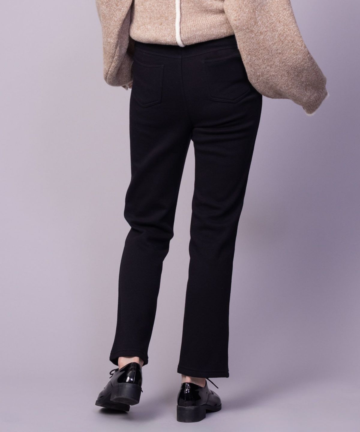 nAvy 温℃裏シャギースリムストレートパンツ レディース