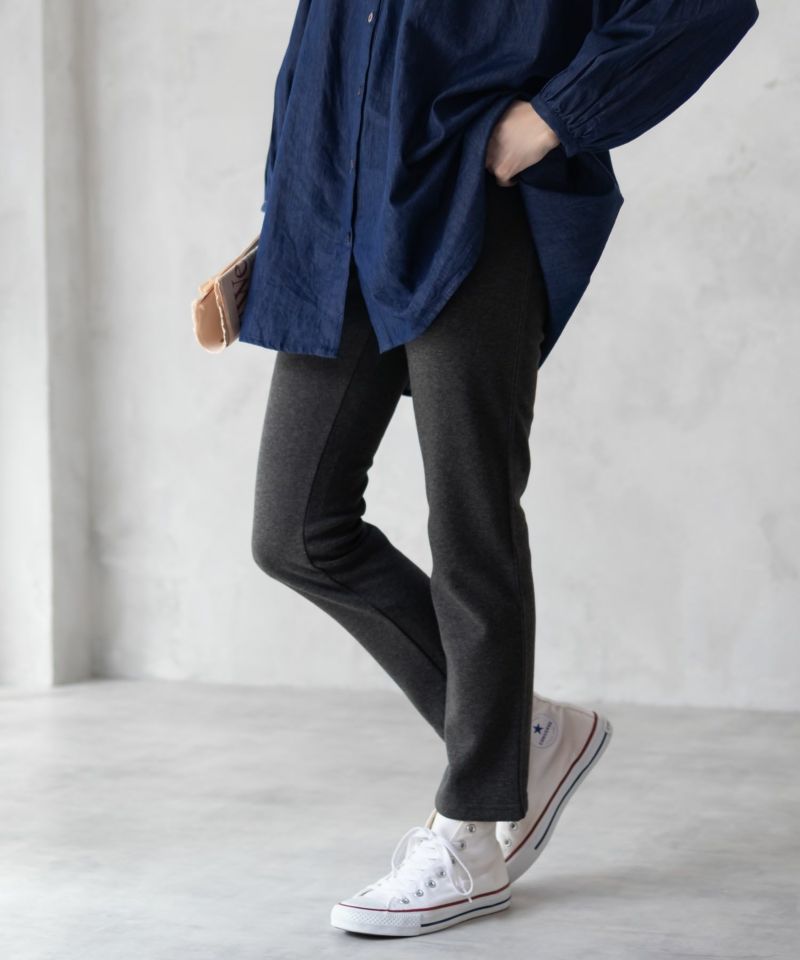 nAvy 温℃ 裏シャギースリムストレートパンツ レディース商品画像-15