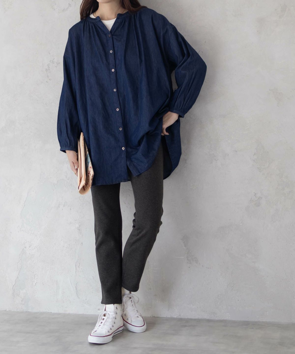 nAvy 温℃裏シャギースリムストレートパンツ レディース