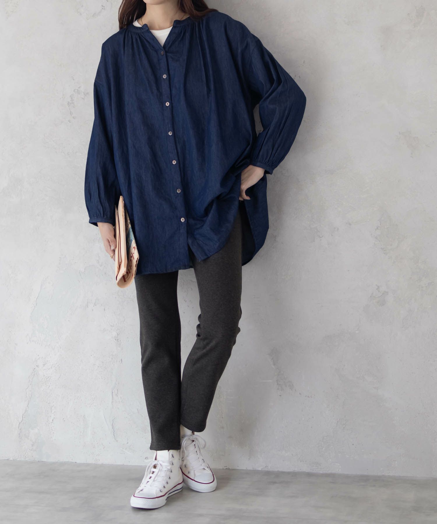 nAvy 温℃裏シャギースリムストレートパンツ レディース