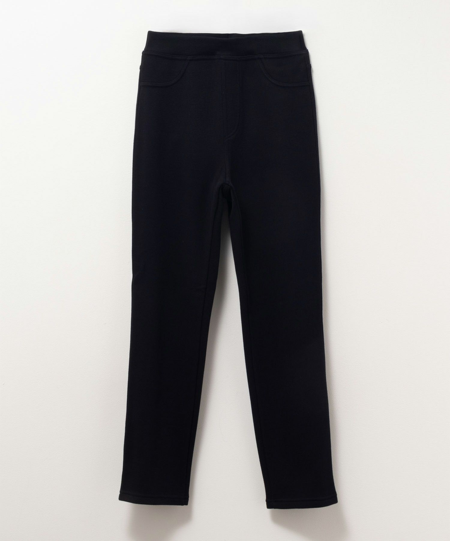 nAvy 温℃裏シャギースリムストレートパンツ レディース