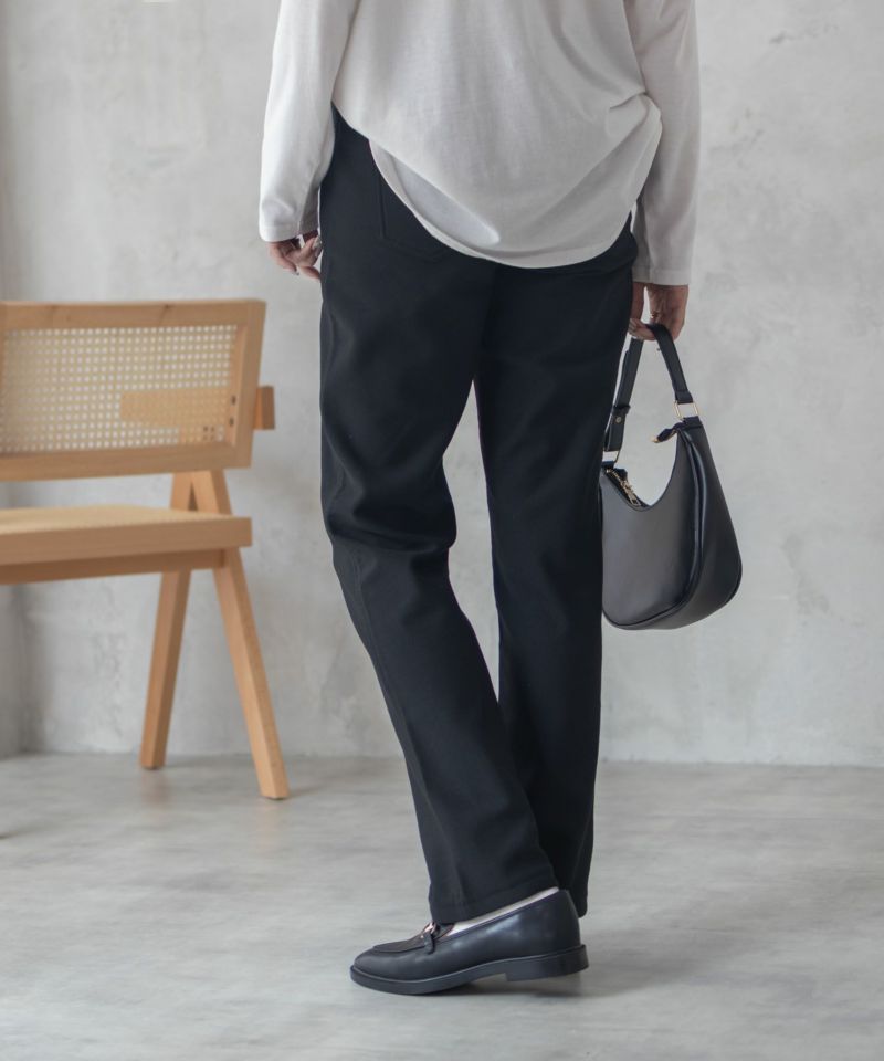 nAvy 温℃ 裏起毛ストレートパンツ レディース商品画像-16