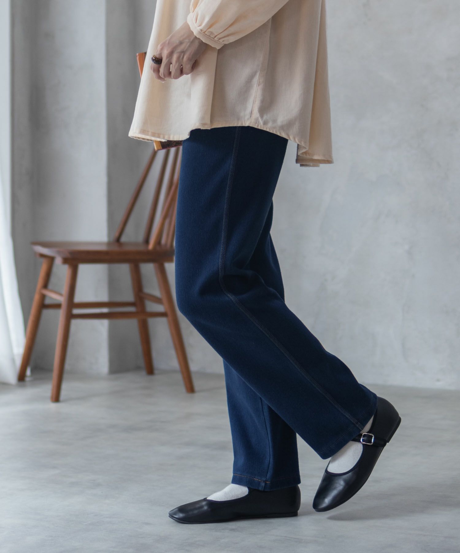 nAvy 温℃ 裏起毛ストレートパンツ レディース商品サムネイル-20