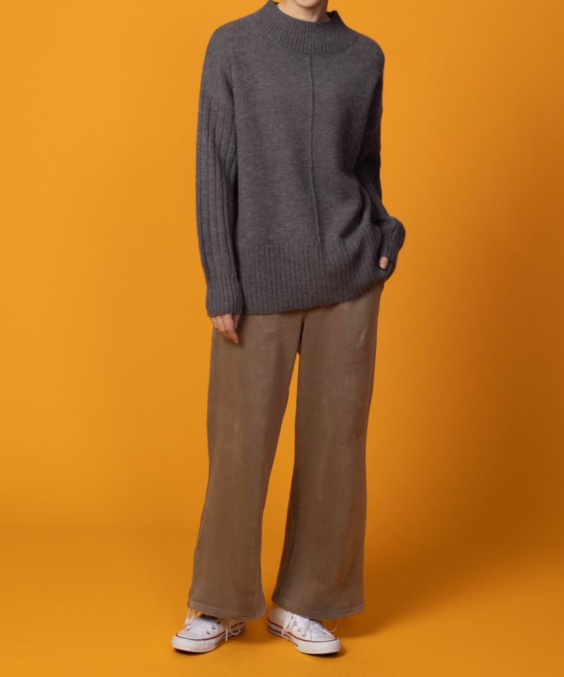 nAvy 温℃ 裏ベロア セミワイドパンツ レディース商品画像-4