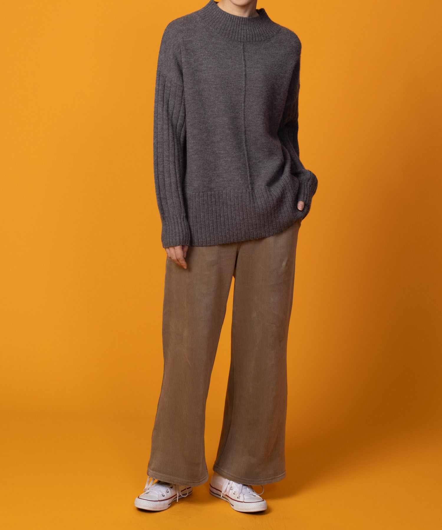 nAvy 温℃裏ベロアワイドパンツ レディース