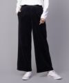 nAvy 温℃裏ベロアワイドパンツ レディース