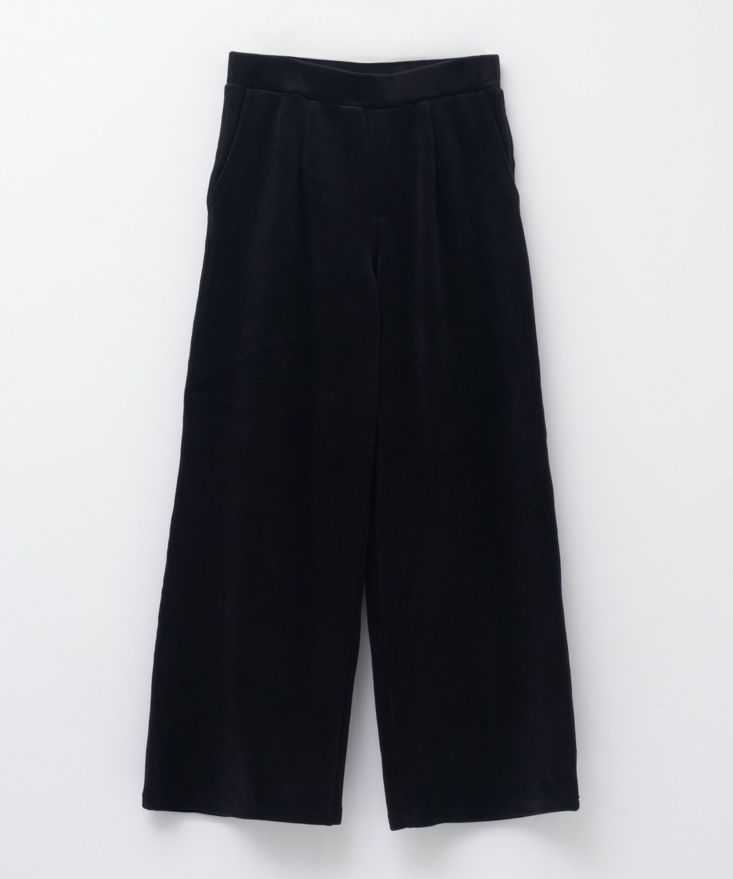 nAvy 温℃裏ベロアワイドパンツ レディース