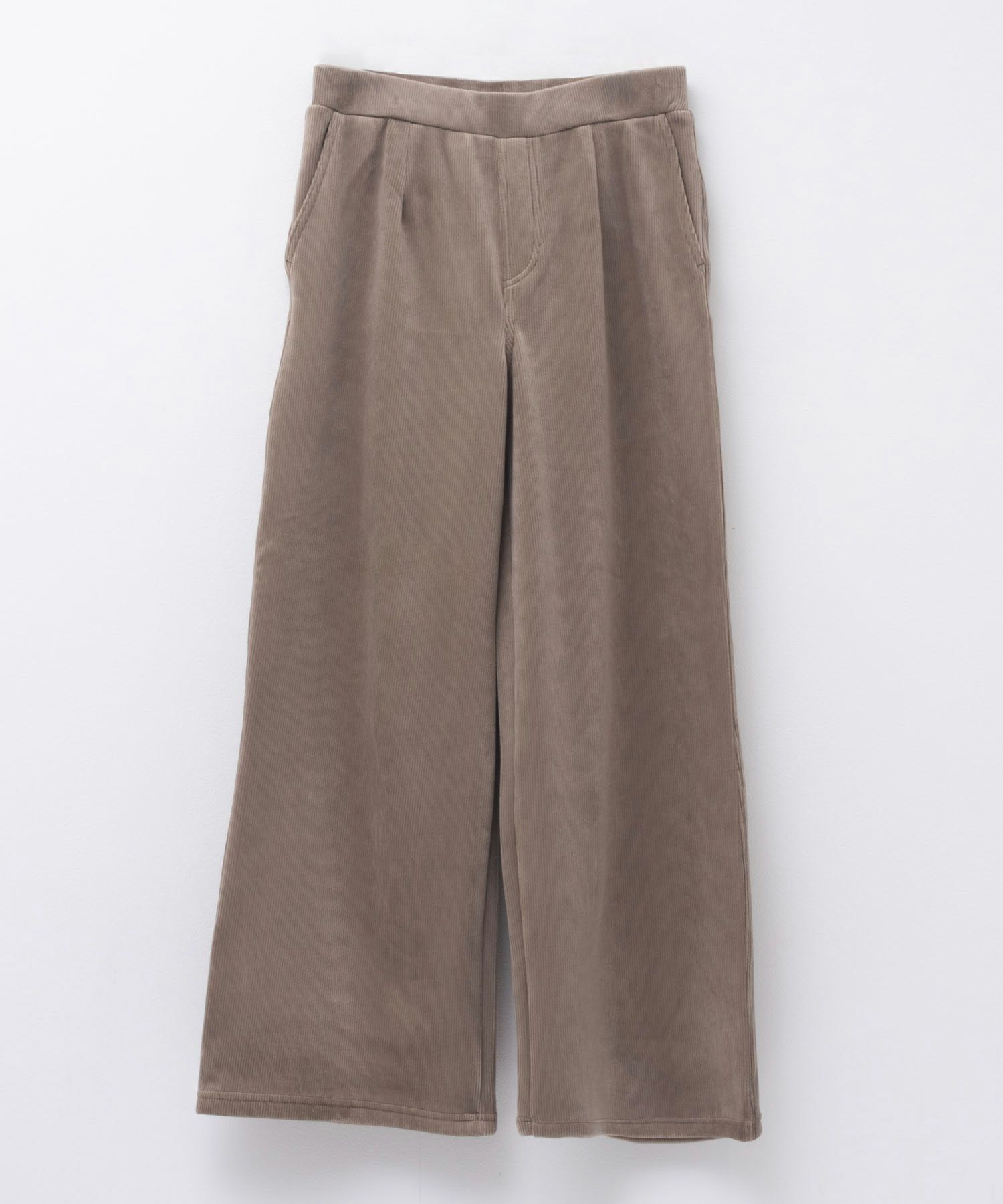 nAvy 温℃裏ベロアワイドパンツ レディース