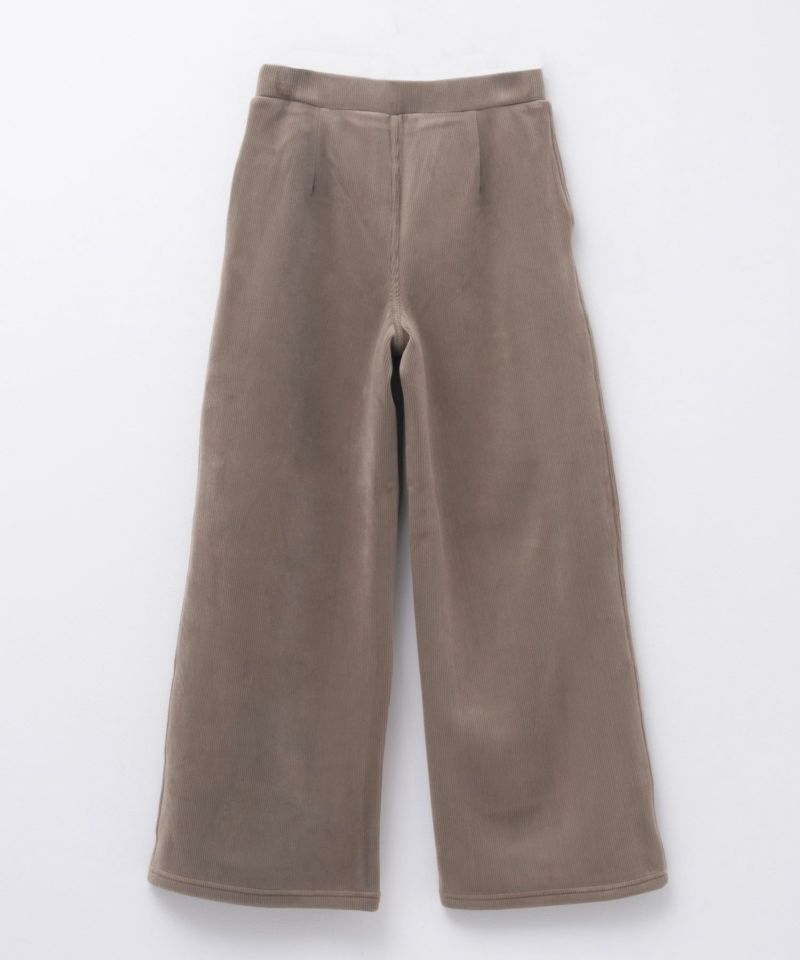 nAvy 温℃ 裏ベロア セミワイドパンツ レディース商品画像-23