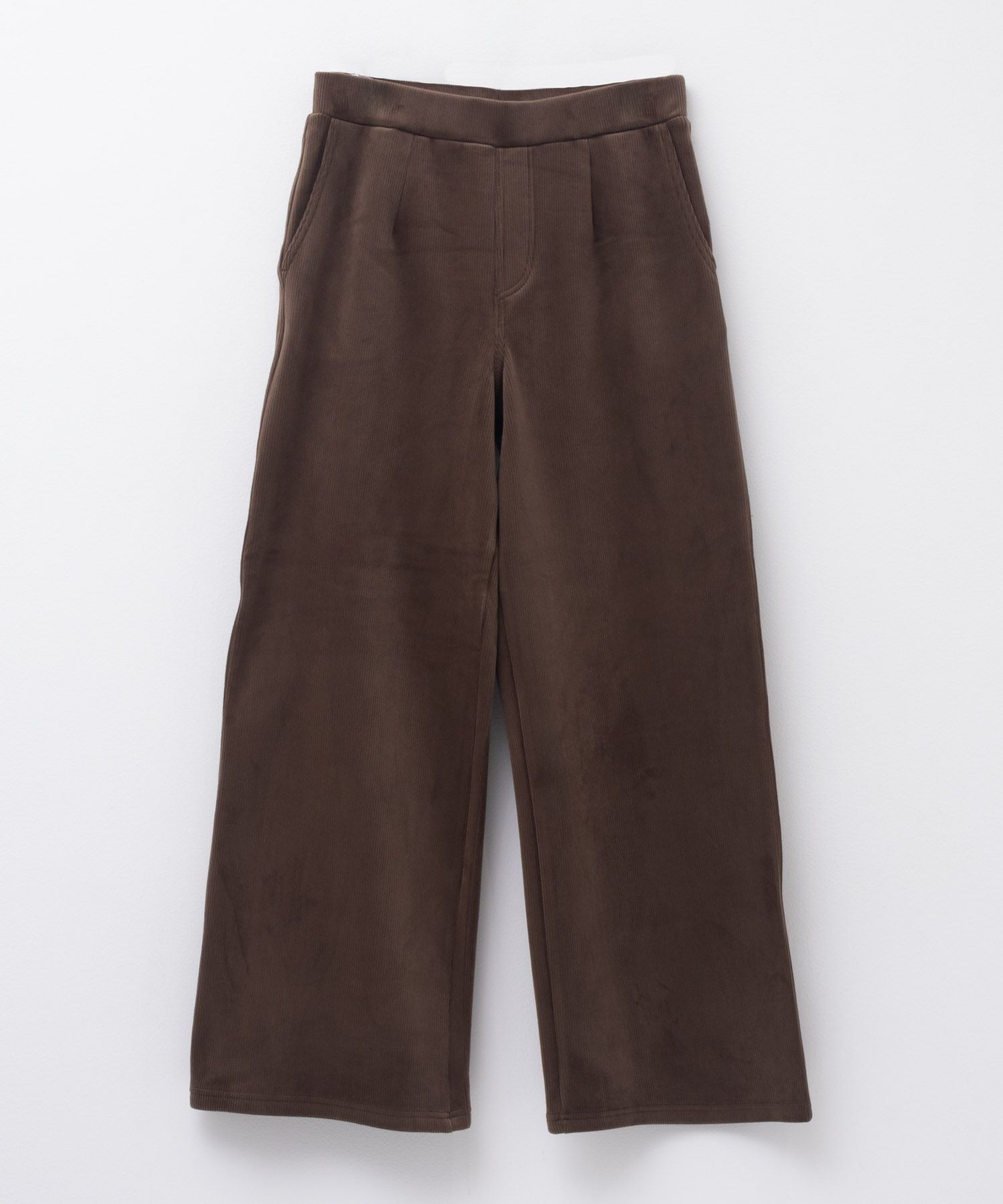 nAvy 温℃裏ベロアワイドパンツ レディース