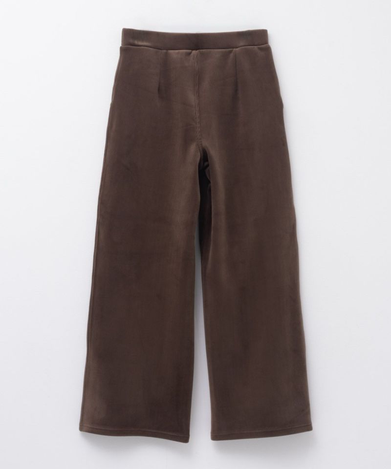 nAvy 温℃ 裏ベロア セミワイドパンツ レディース商品画像-25