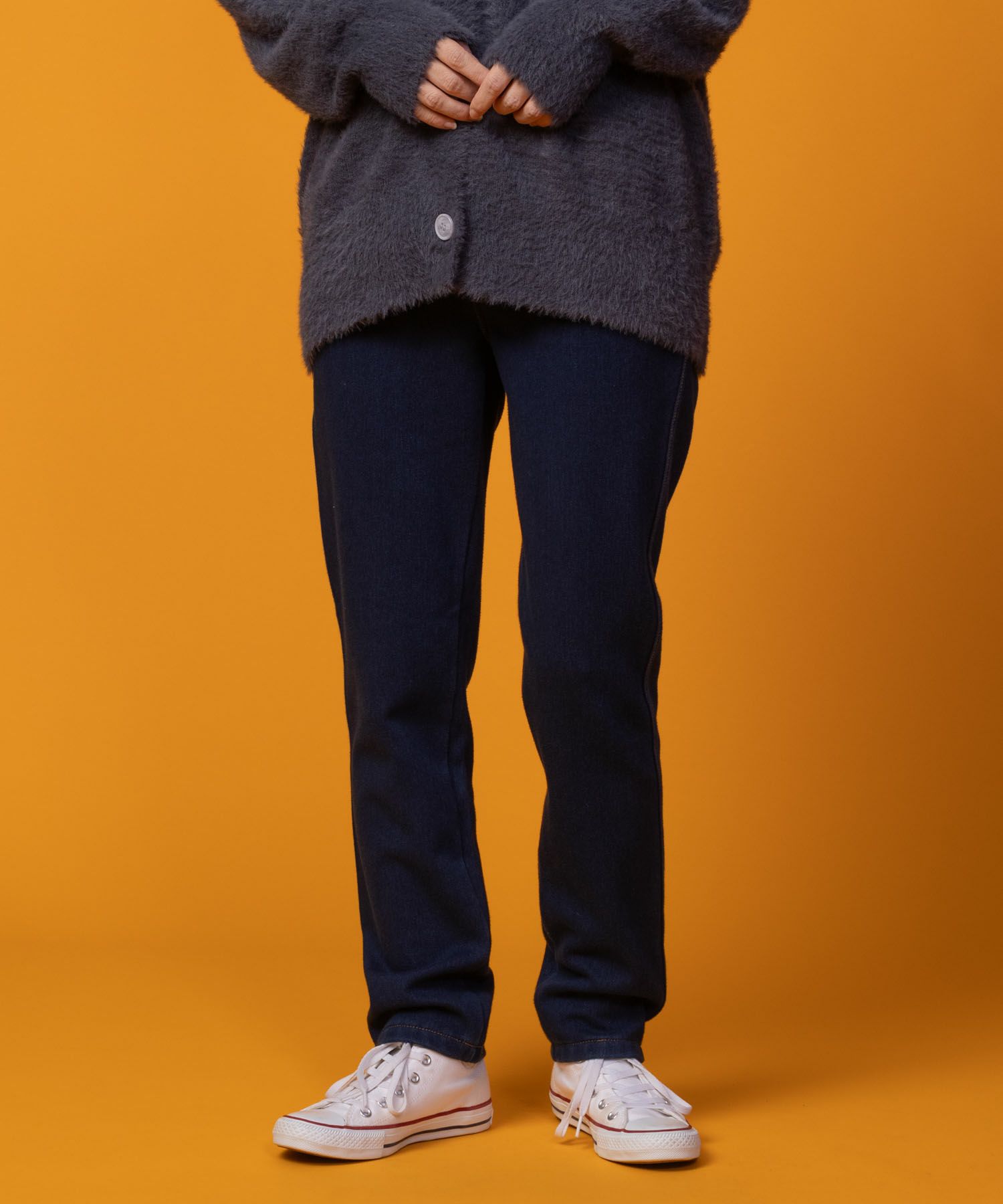 nAvy 温℃裏起毛スリムパンツ レディース