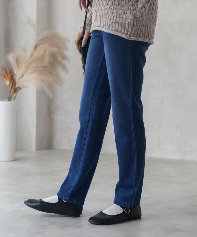 nAvy 温℃ 裏起毛スリムパンツ レディース商品画像-17