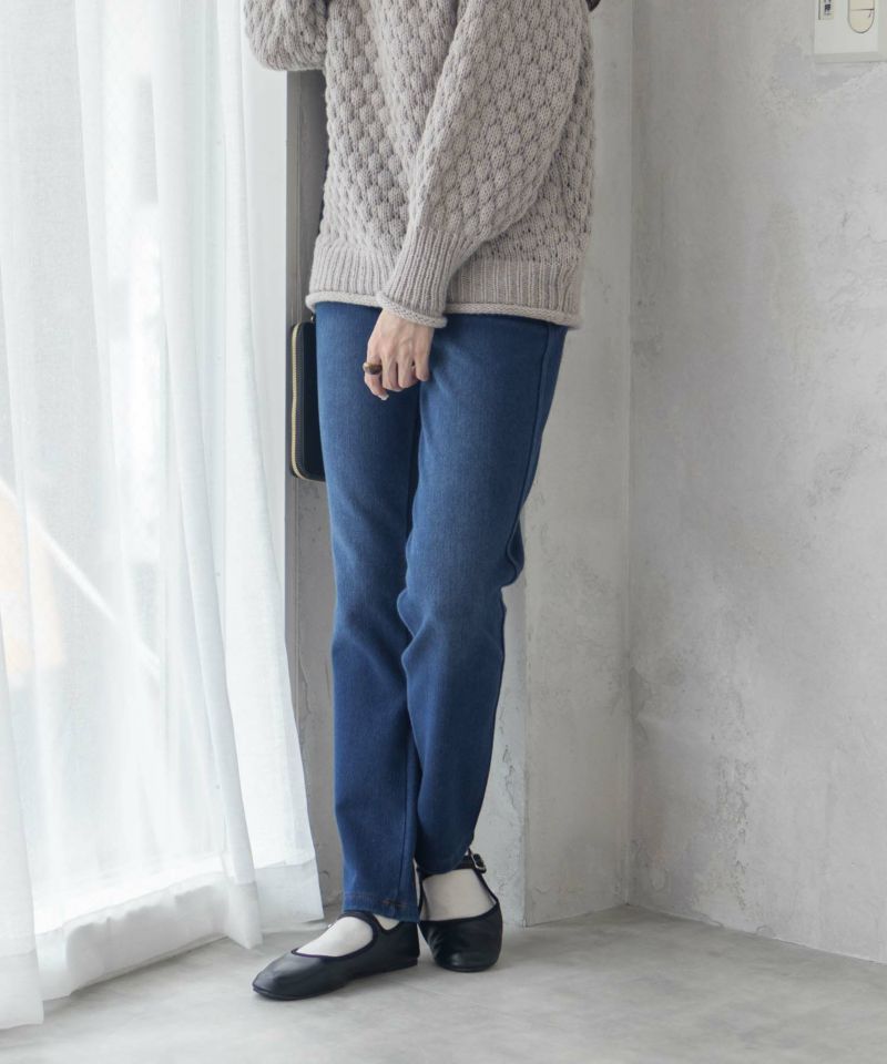 nAvy 温℃ 裏起毛スリムパンツ レディース商品画像-19