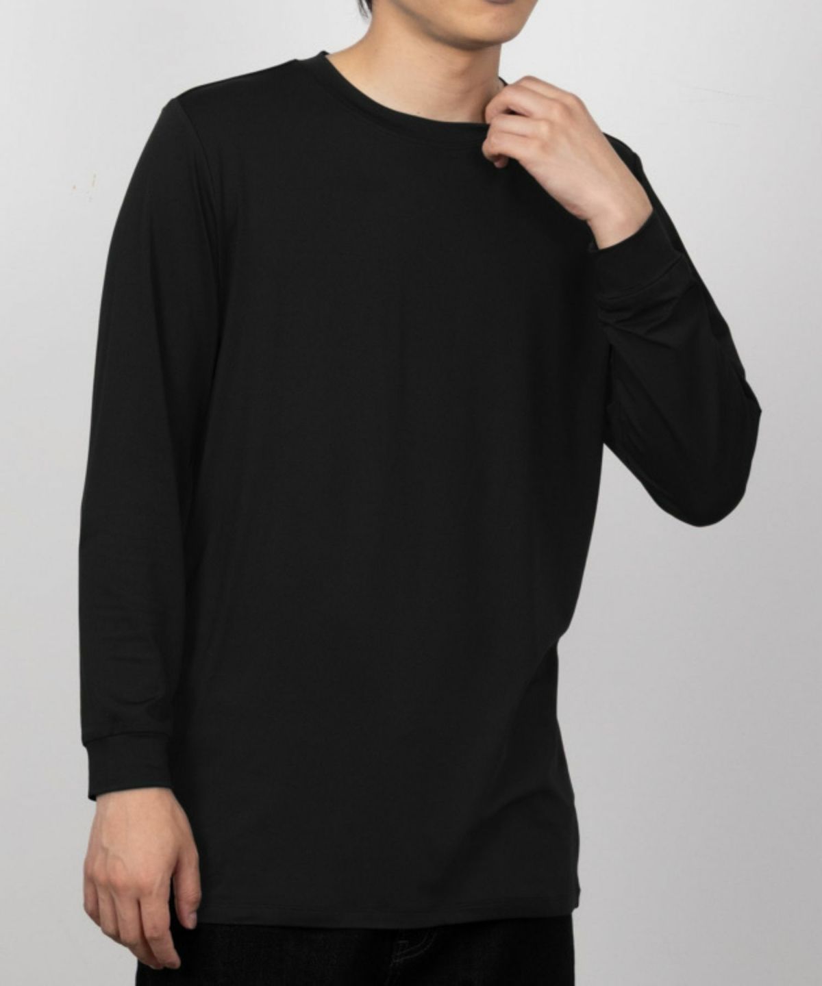 MAC HEAT クルーネックインナーTシャツ9分袖 メンズ ネコポス 対応商品