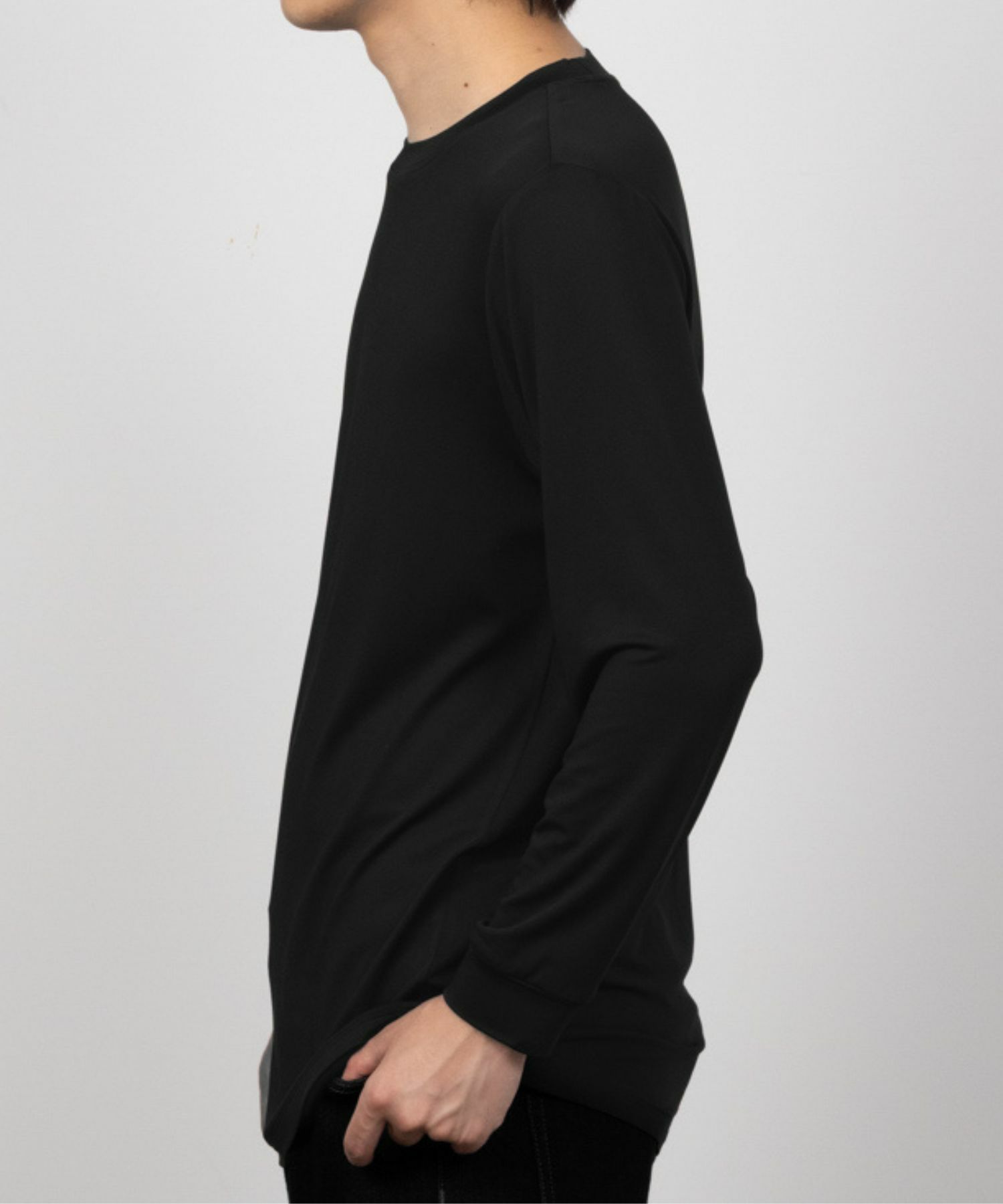 MAC HEAT  クルーネックインナーTシャツ9分袖 メンズ メール便 対応商品商品サムネイル-3