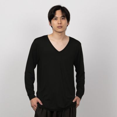 MAC HEAT VネックインナーTシャツ9分袖 メンズ ネコポス 対応商品