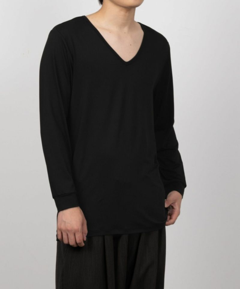 [期間限定価格]MAC HEAT  VネックインナーTシャツ9分袖 メンズ メール便 対応商品商品画像-3