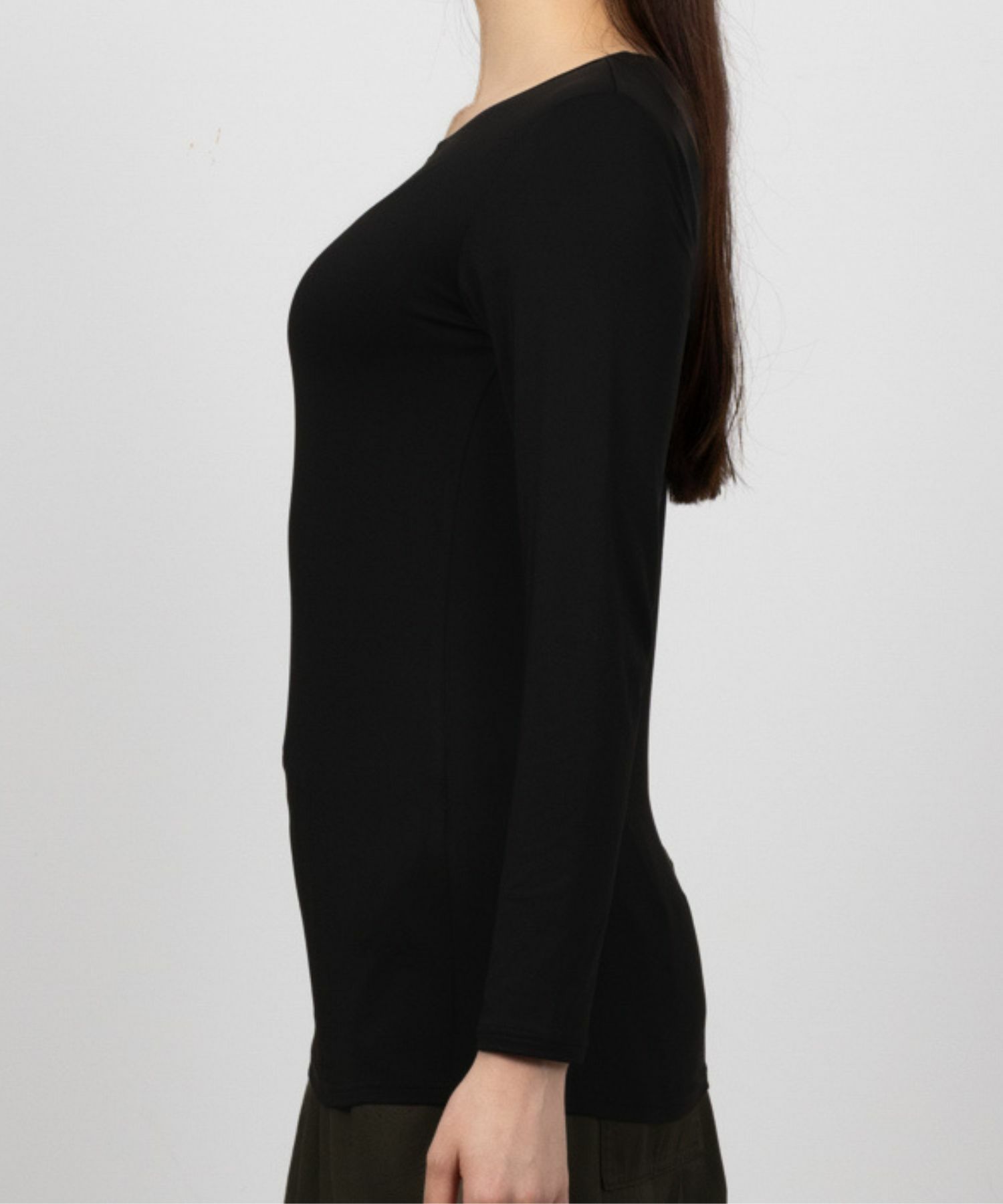 [期間限定価格]MAC HEAT  クルーネックインナーTシャツ10分袖 レディース メール便 対応商品商品サムネイル-3