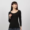 MAC HEAT UネックインナーTシャツ8分袖 レディース ネコポス 対応商品