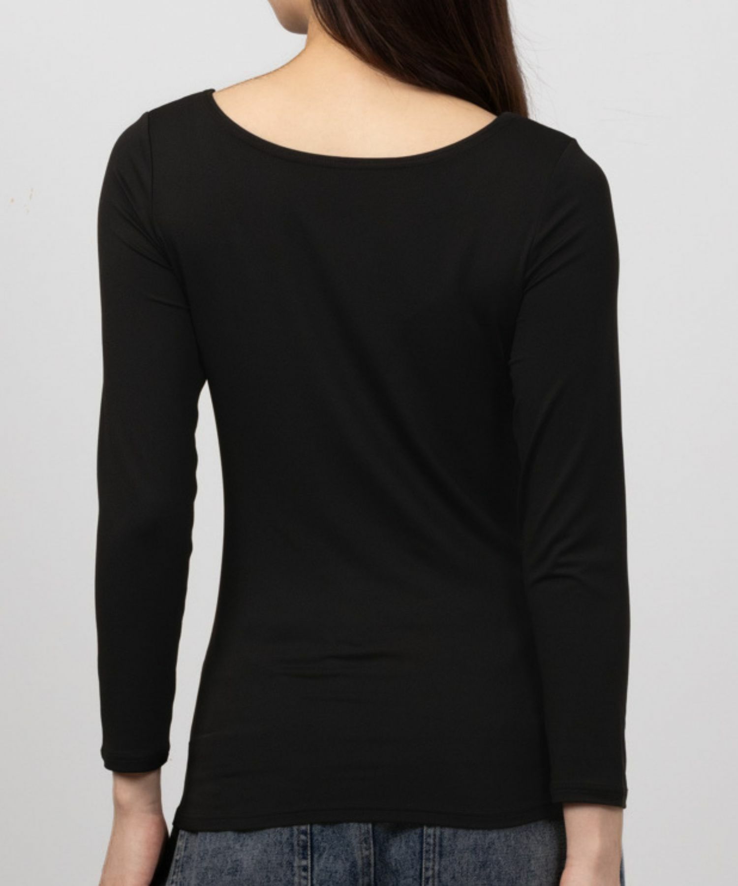 MAC HEAT  UネックインナーTシャツ8分袖 レディース メール便 対応商品商品画像-4