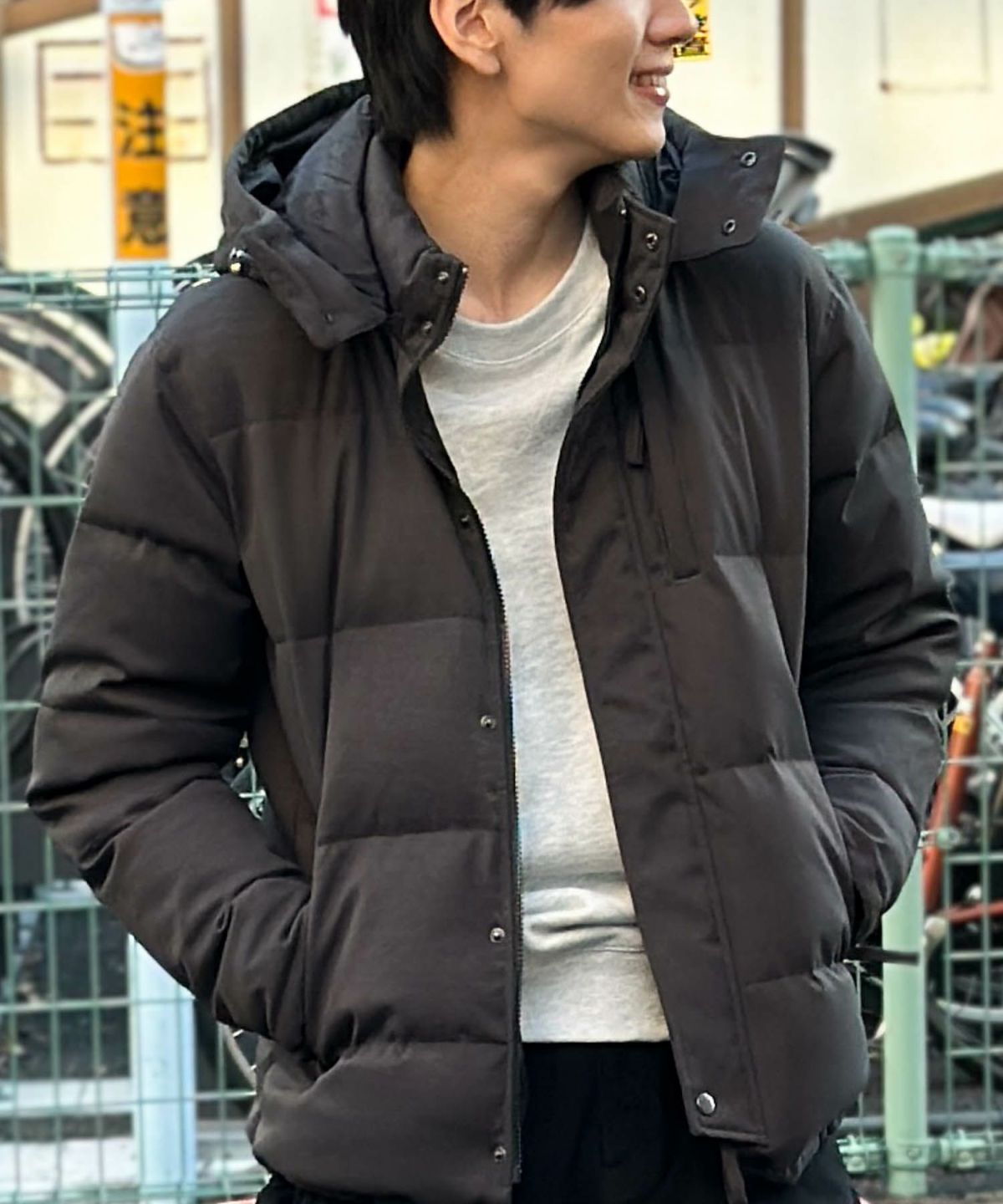 NAVY プレミアムダウンジャケット メンズ