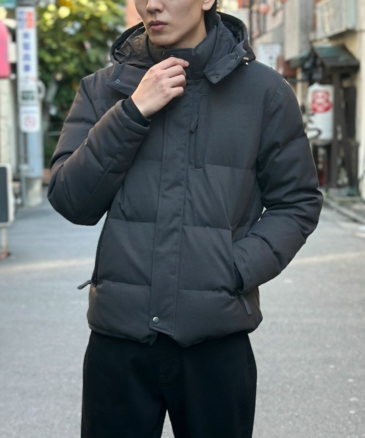 NAVY プレミアムダウンジャケット メンズ