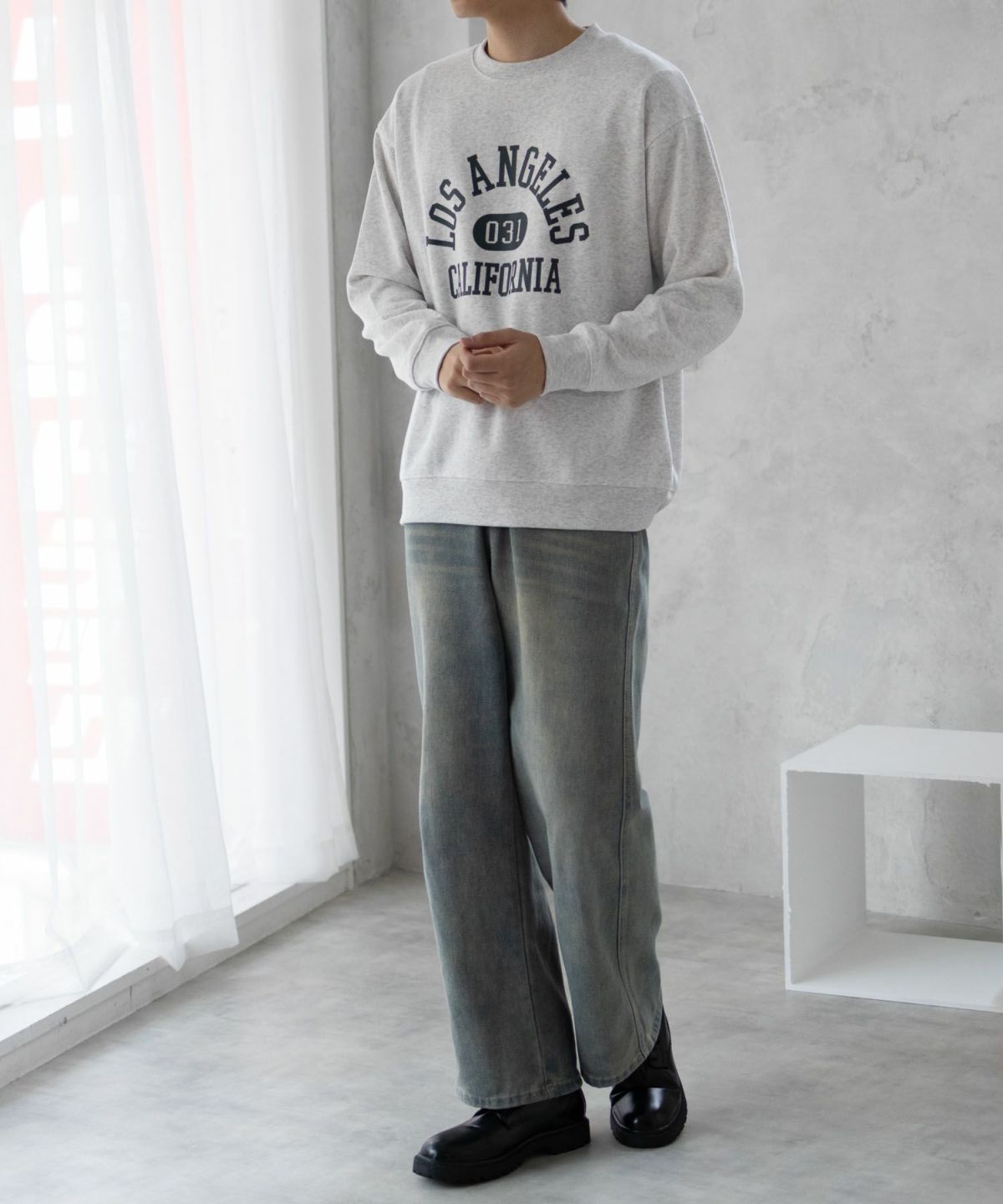 Real Standard 裏起毛スウェットクルーネック メンズ