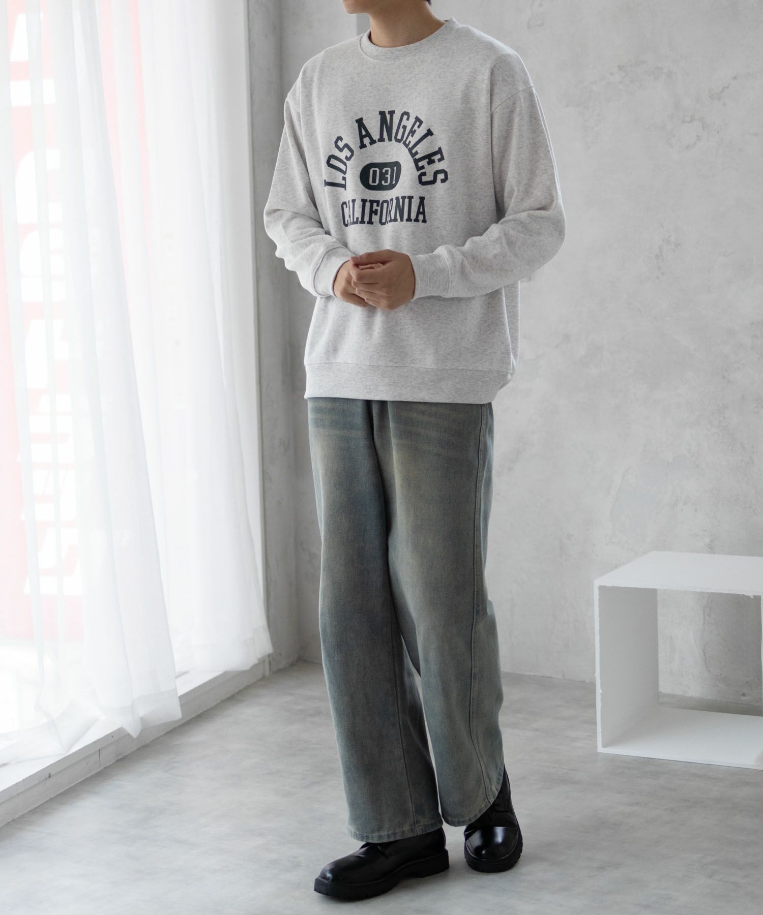 Real Standard 裏起毛スウェットクルーネック メンズ