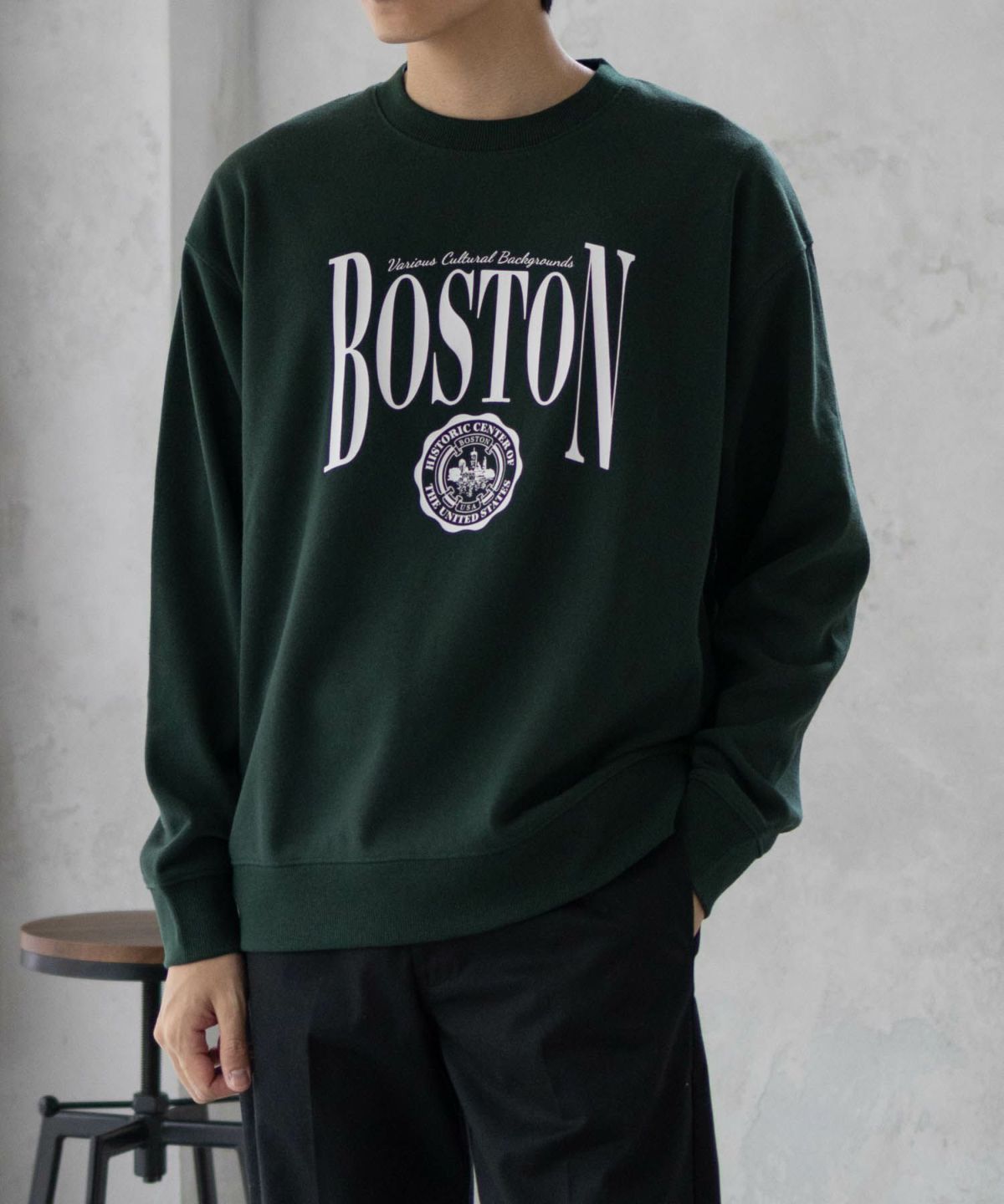 Real Standard 裏起毛スウェットクルーネック メンズ