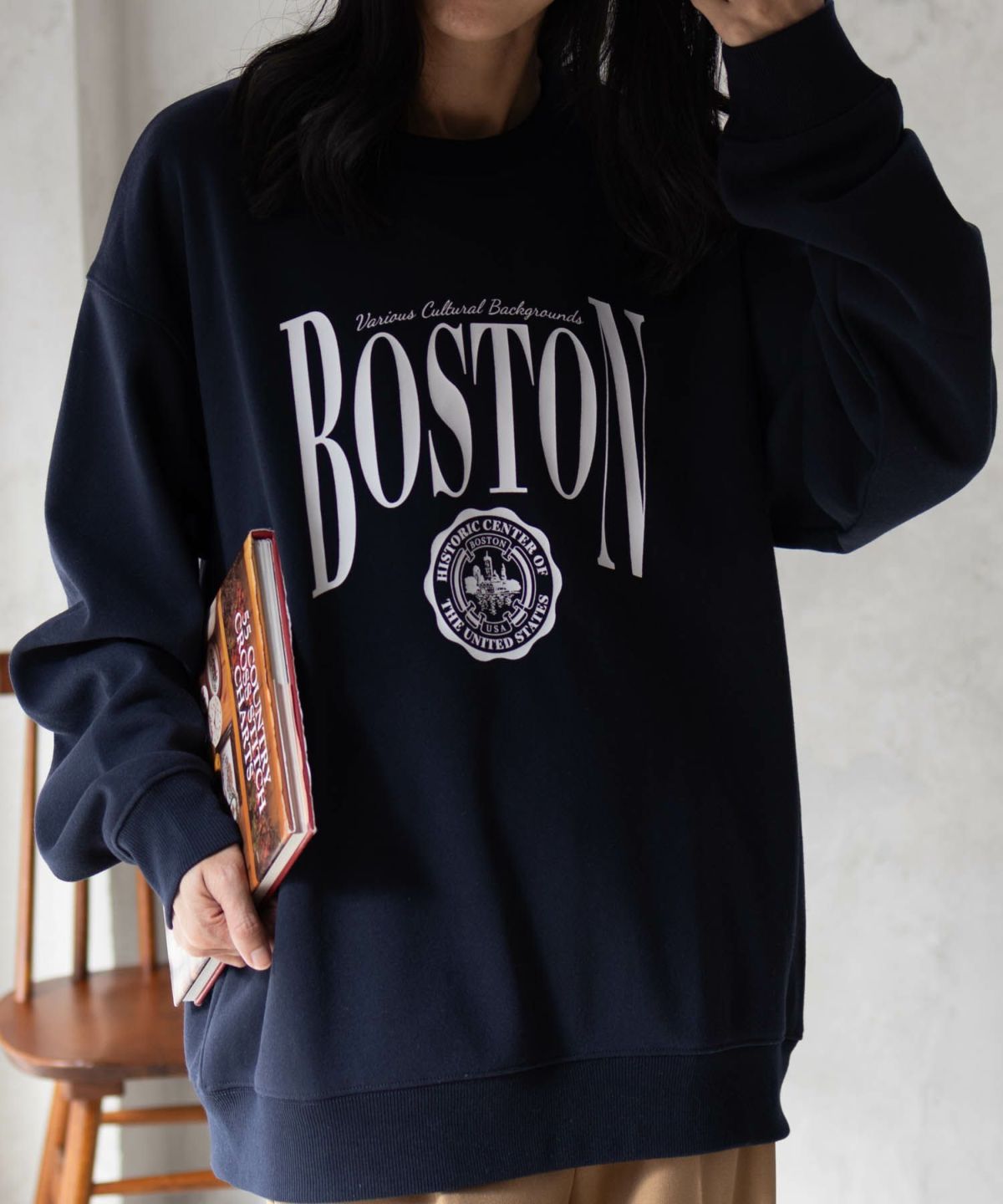 Real Standard 裏起毛スウェットクルーネック メンズ