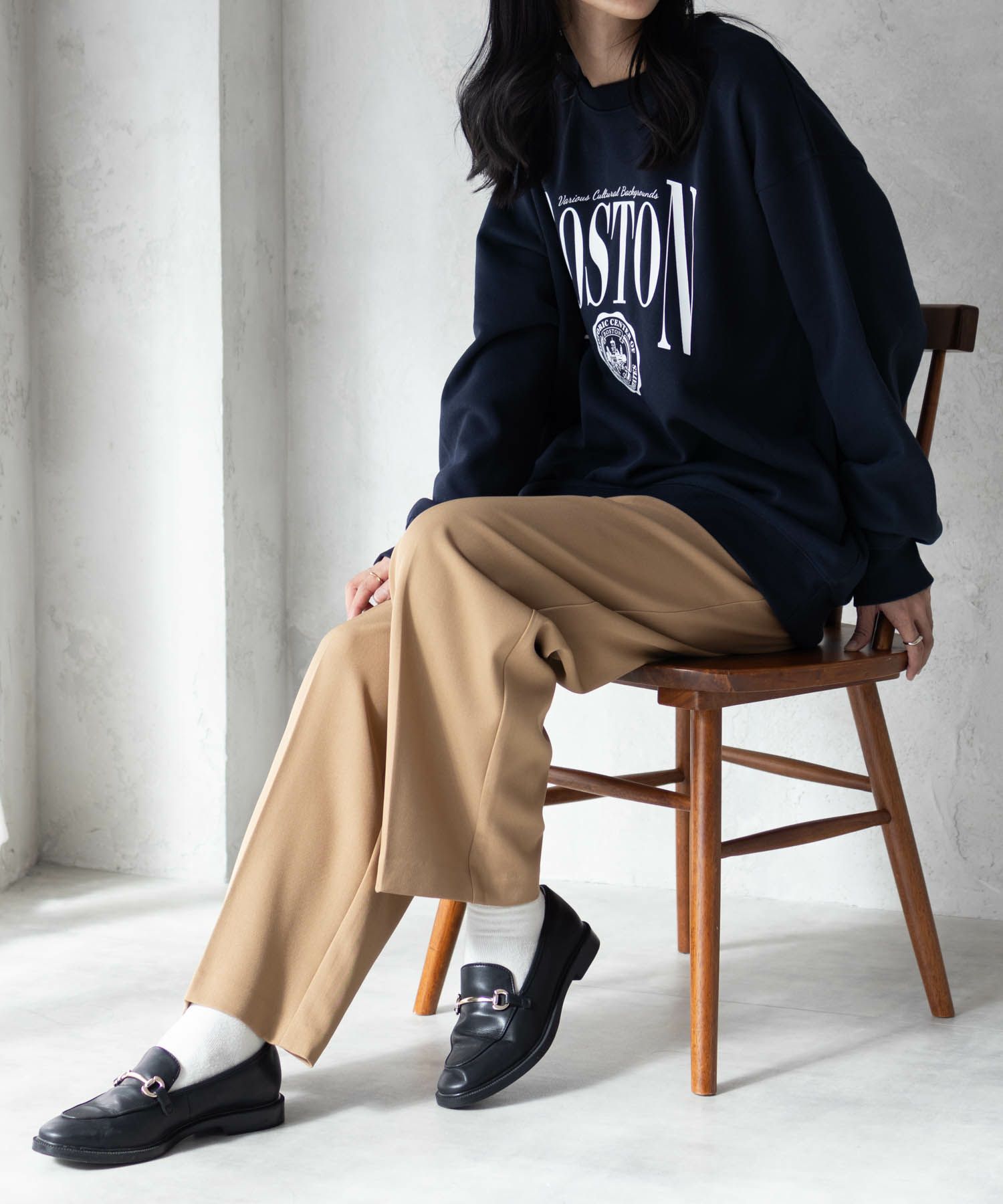 Real Standard 裏起毛スウェットクルーネック メンズ