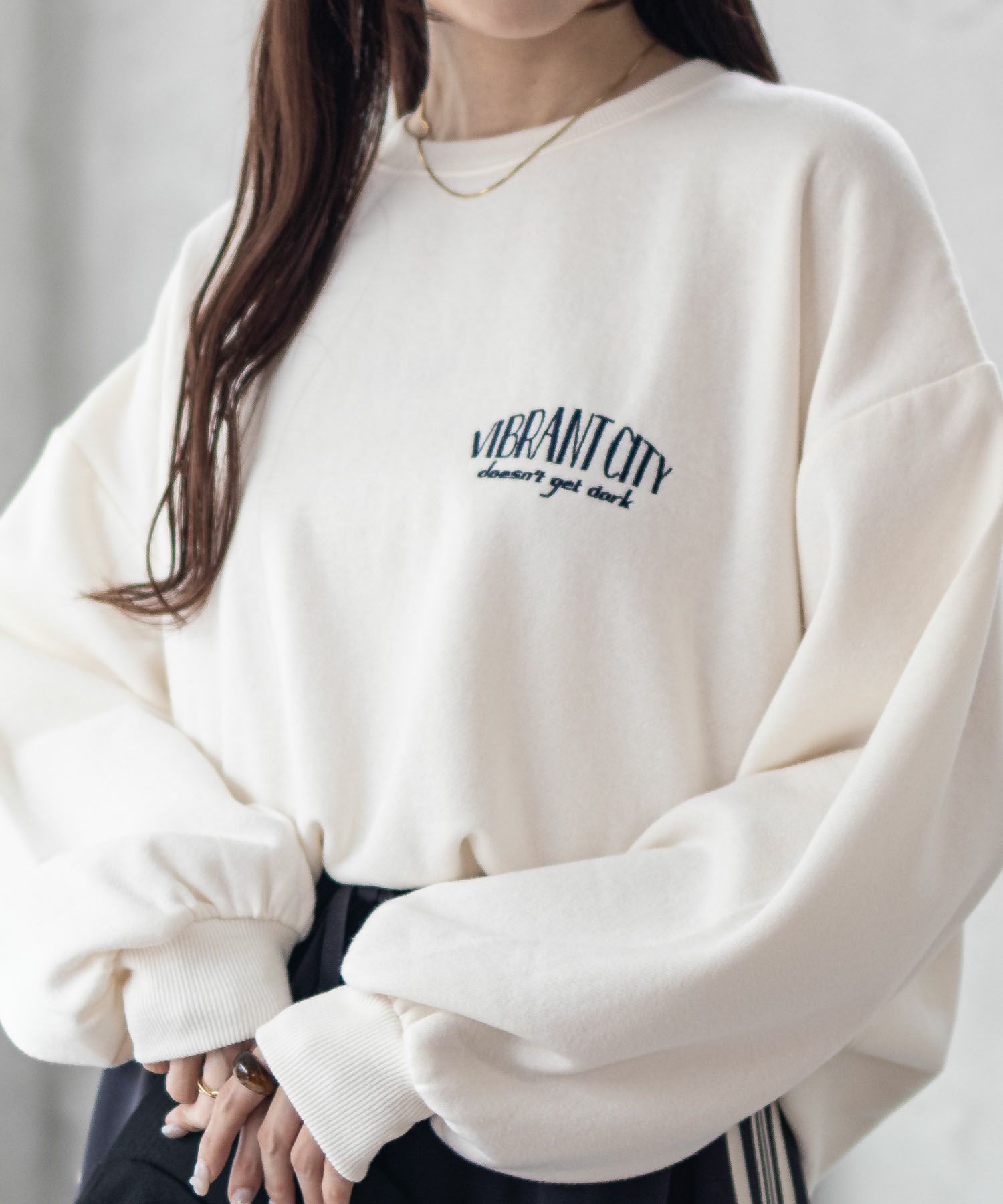 UNDERWRAPS サガラ刺繍トレーナー レディース