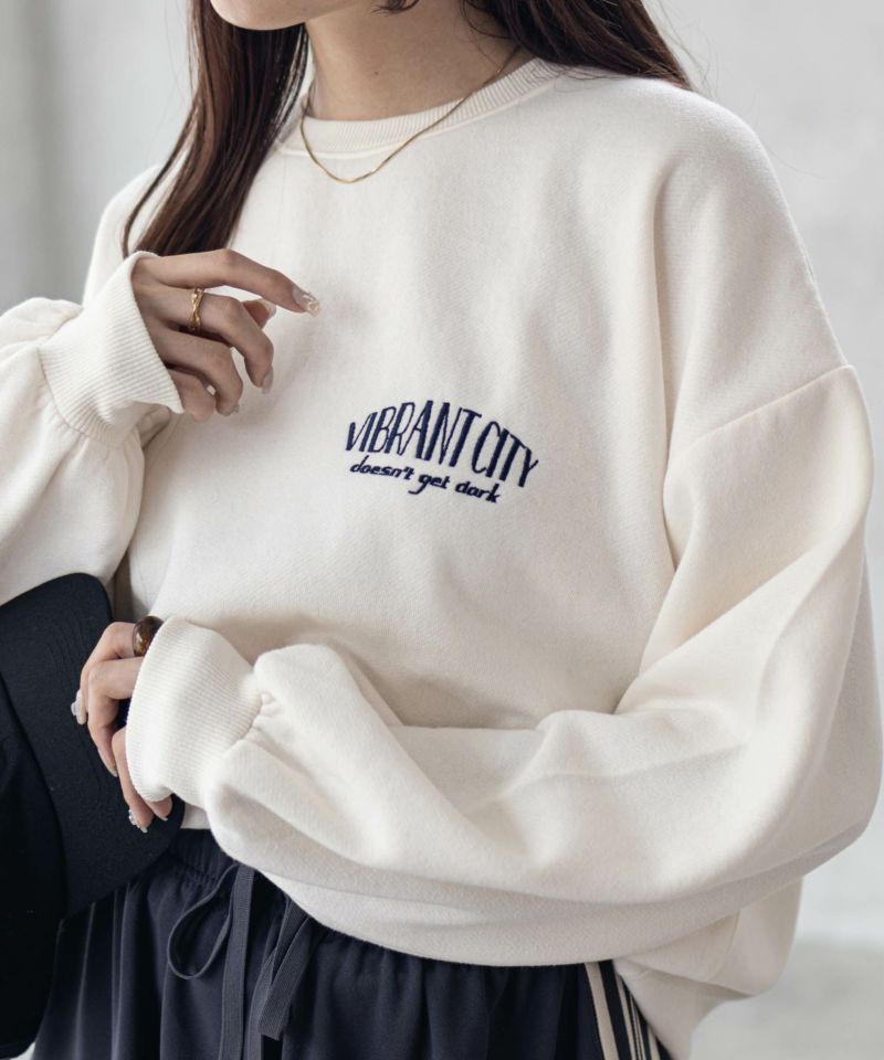 UNDERWRAPS  サガラ刺繍トレーナー レディース商品画像-2