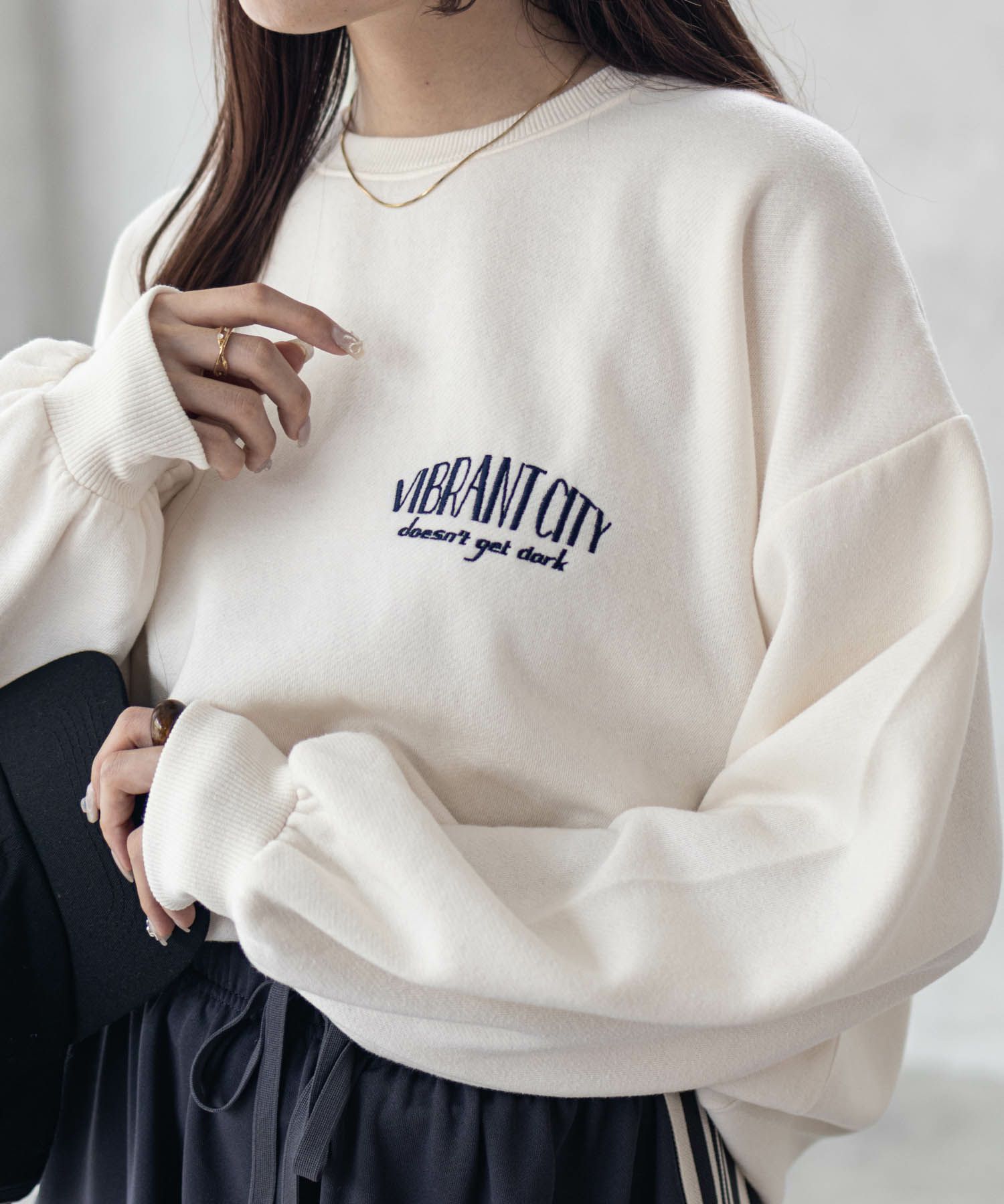 UNDERWRAPS  サガラ刺繍トレーナー レディース商品サムネイル-2