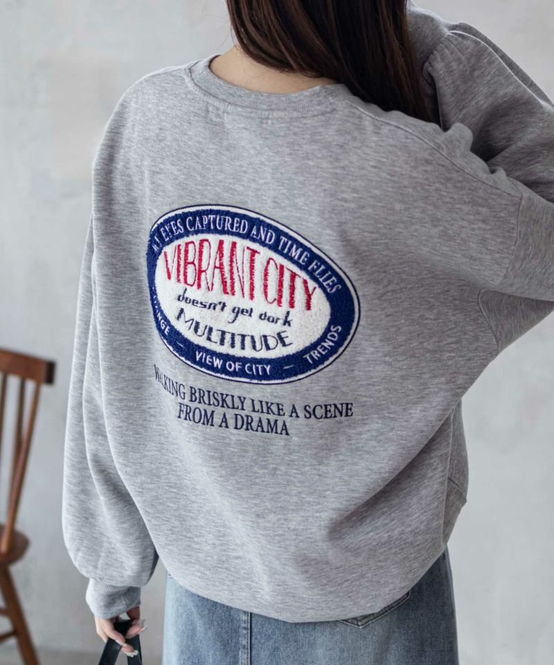 UNDERWRAPS サガラ刺繍トレーナー レディース商品画像-5