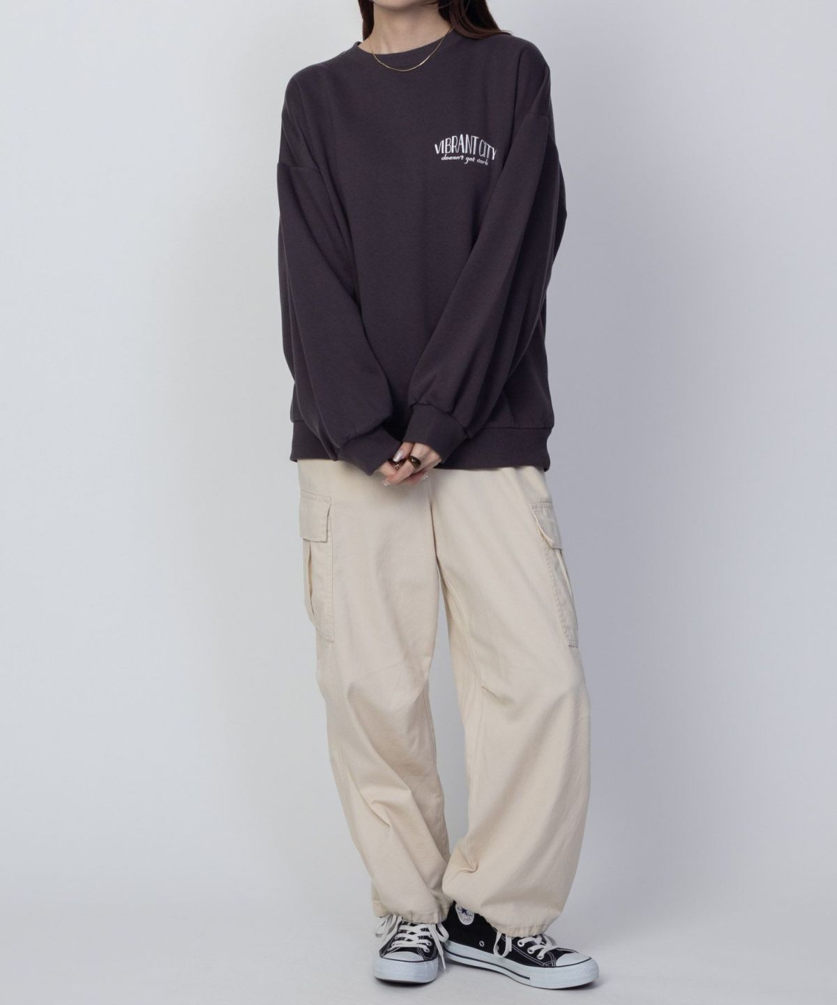 UNDERWRAPS サガラ刺繍トレーナー レディース