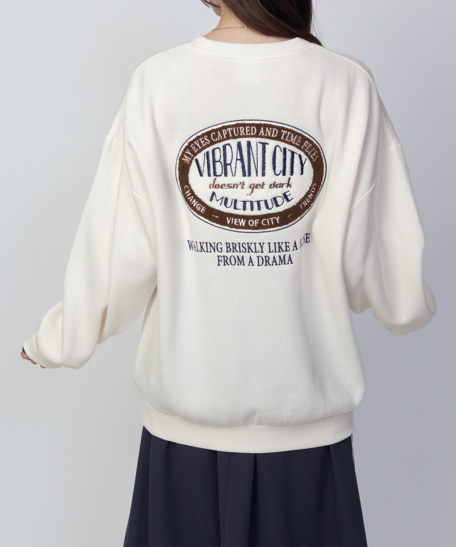 UNDERWRAPS サガラ刺繍トレーナー レディース商品サムネイル-16