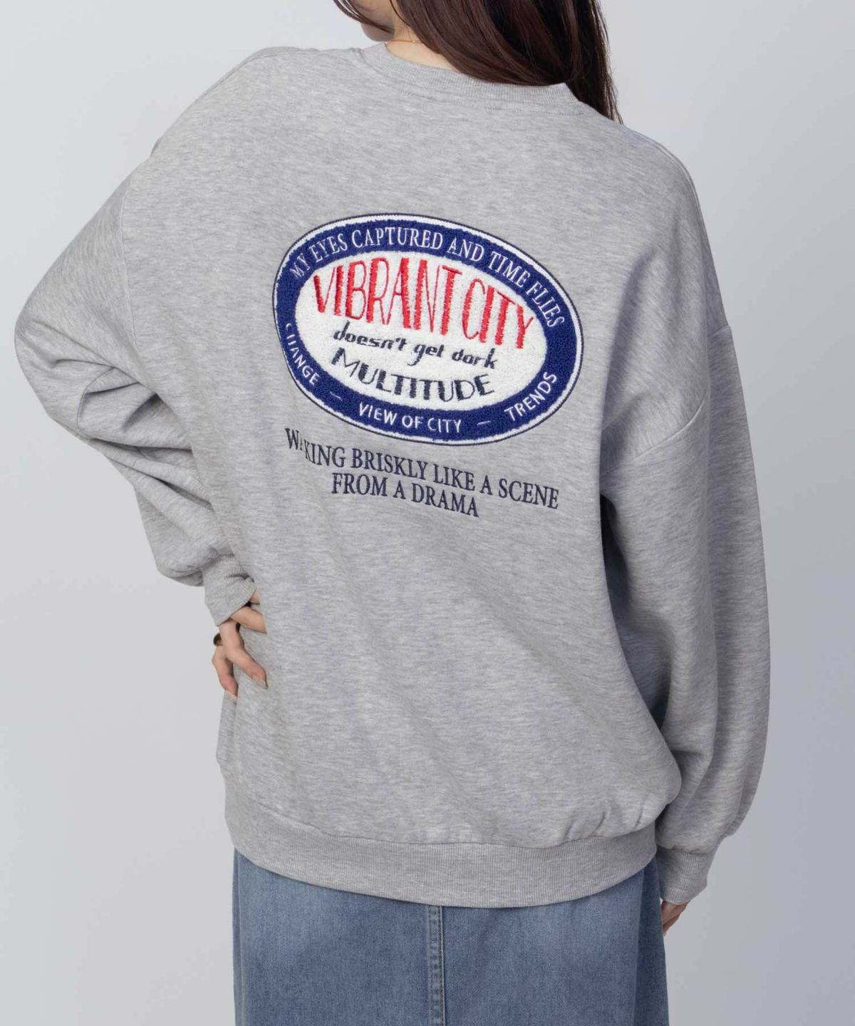 UNDERWRAPS サガラ刺繍トレーナー レディース