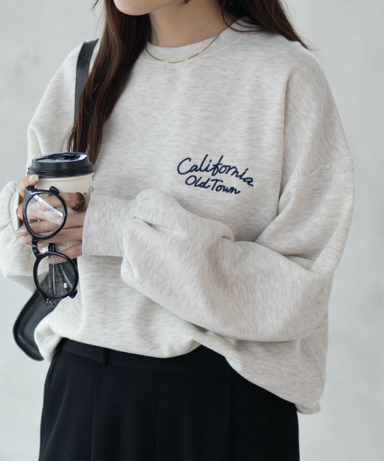 UNDERWRAPS  ビッグロゴ刺繍トレーナー レディース商品サムネイル-3
