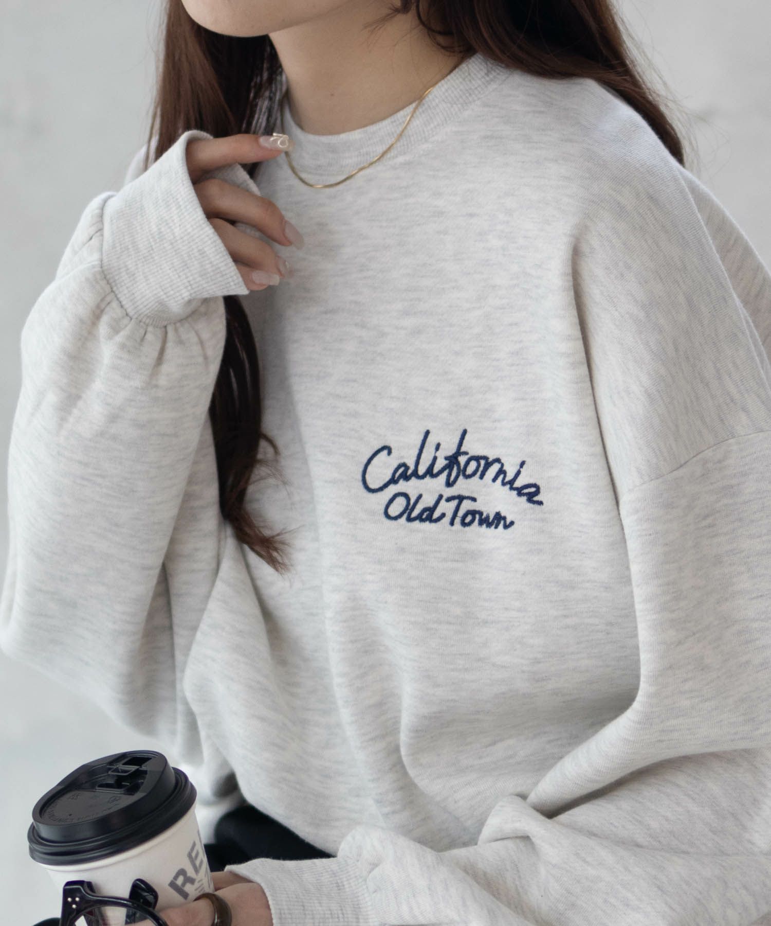 UNDERWRAPS ビッグロゴ刺繍トレーナー レディース