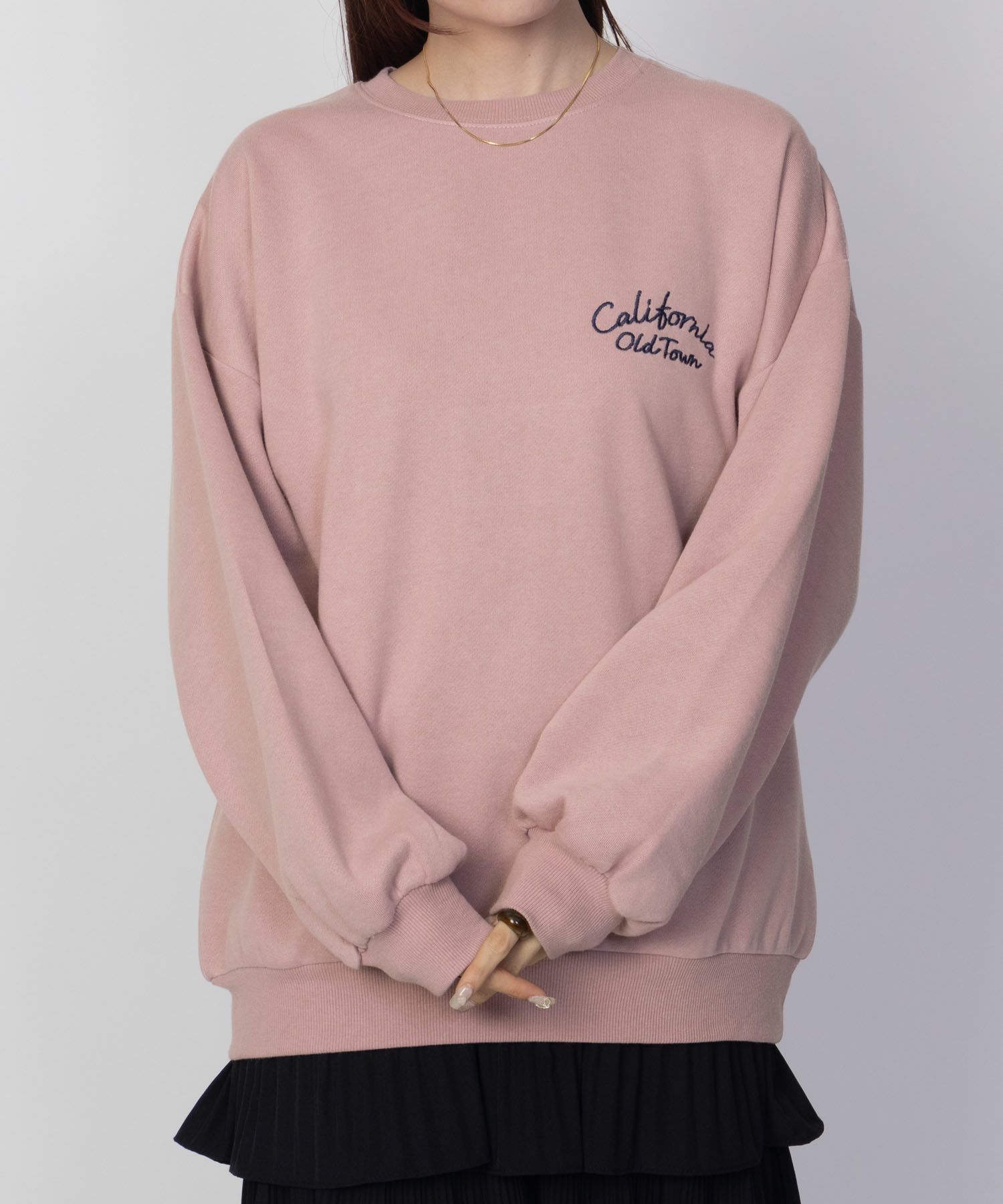 UNDERWRAPS ビッグロゴ刺繍トレーナー レディース