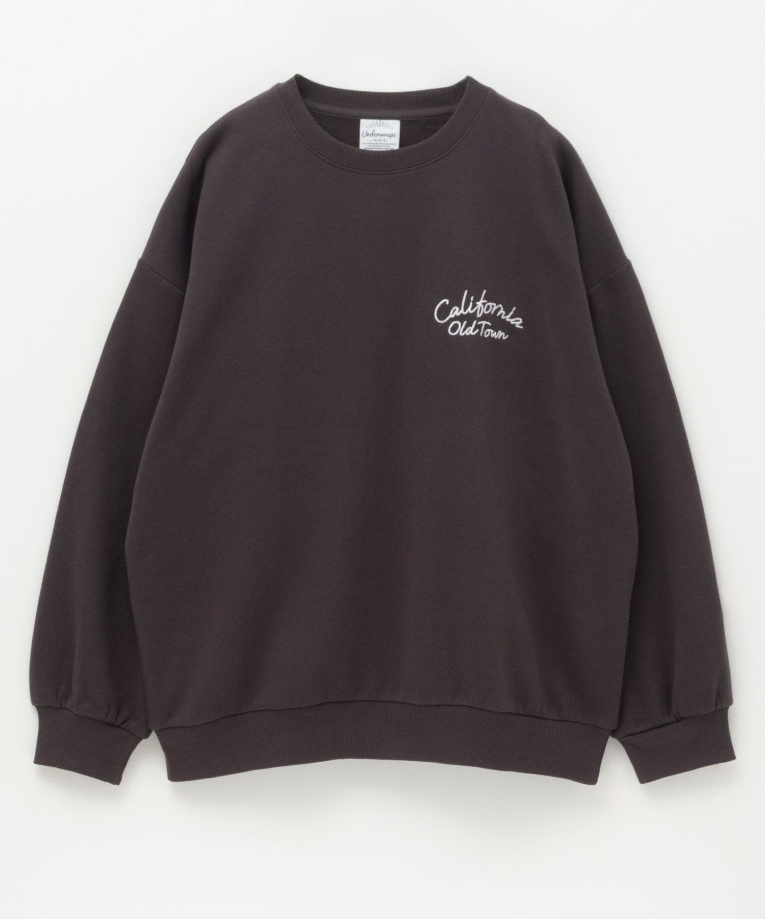 UNDERWRAPS ビッグロゴ刺繍トレーナー レディース