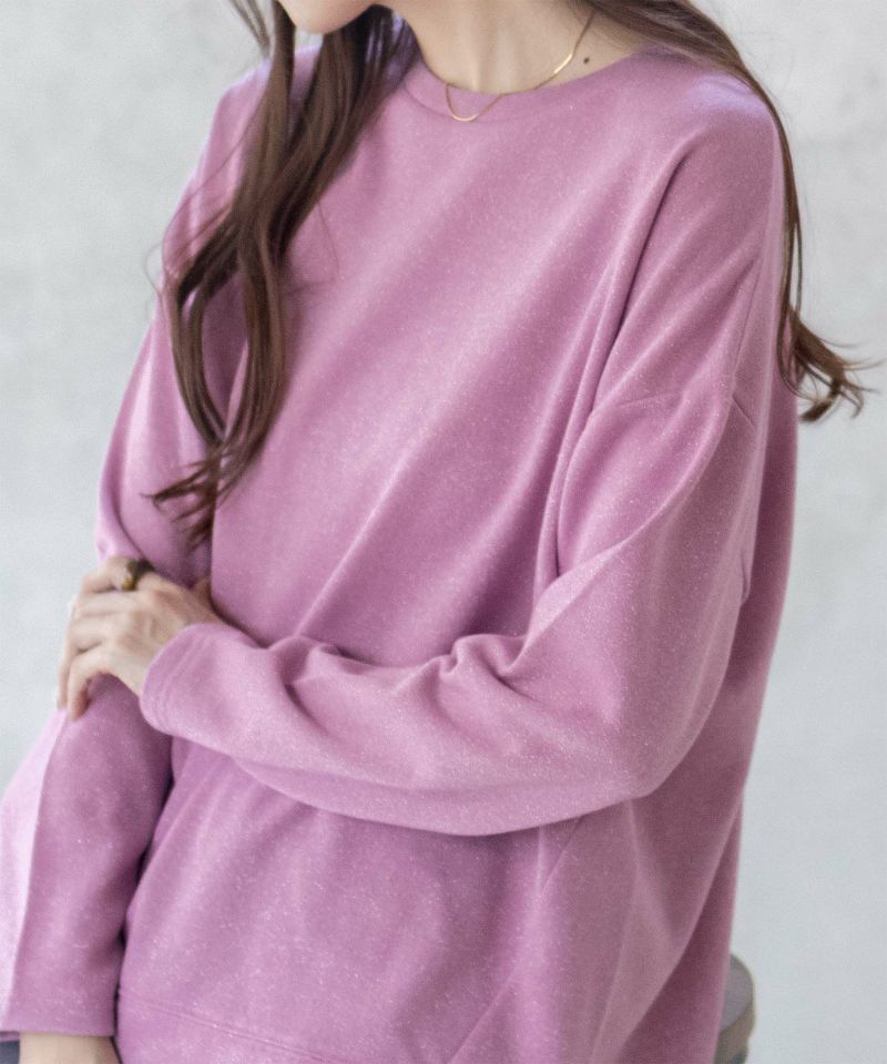 nAvy ラメ裏毛コクーンプルオーバー レディース商品画像-3