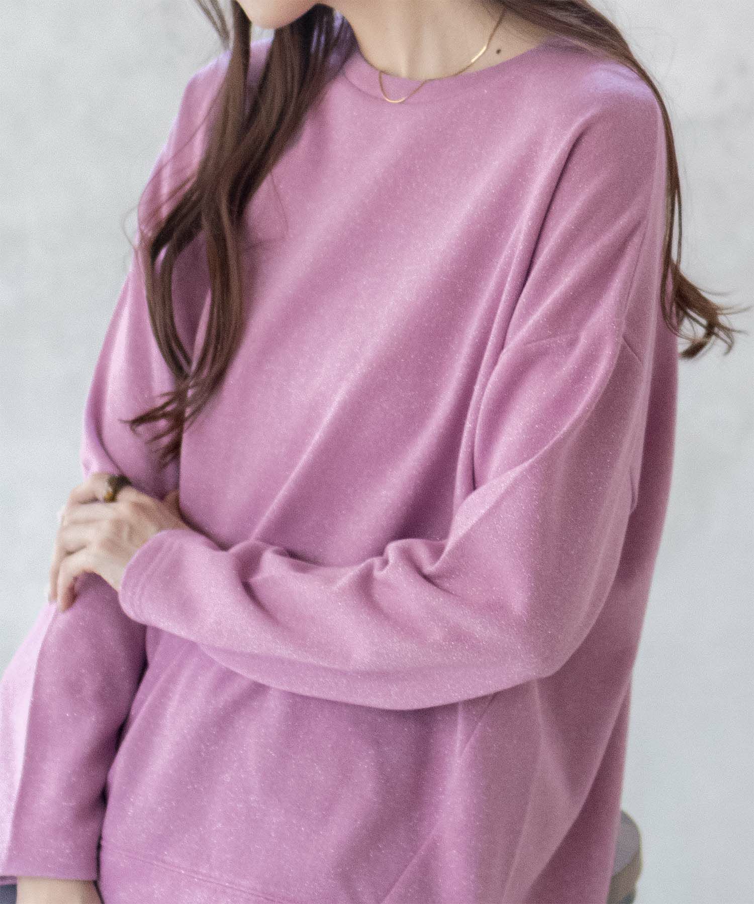 nAvy  ラメ裏毛コクーンプルオーバー レディース商品サムネイル-3