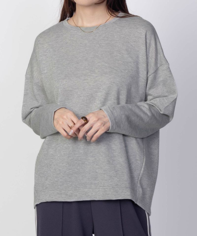 nAvy  ラメ裏毛コクーンプルオーバー レディース商品画像-6