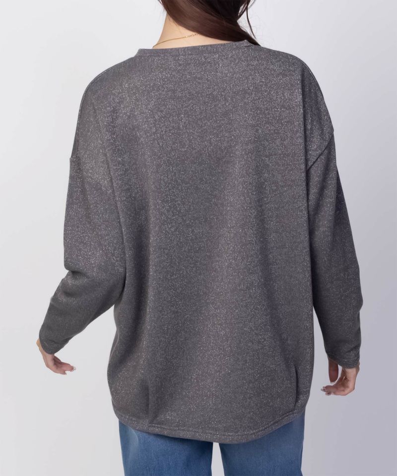 nAvy ラメ裏毛コクーンプルオーバー レディース商品画像-12
