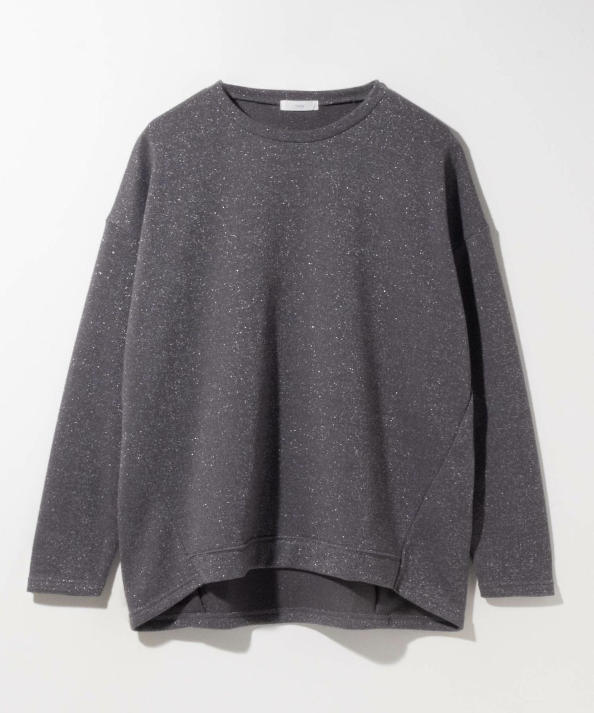 nAvy ラメ裏毛コクーンプルオーバー レディース