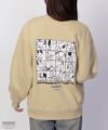 PEANUTS SNOOPY プリントルーズトレーナー レディース