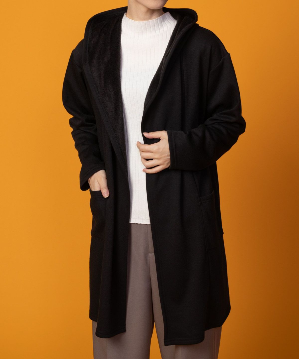 nAvy 温℃裏シャギートッパーカーディガン レディース